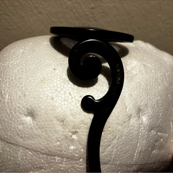 Prada minimal glasses baroque sunglasses y2k vintage logo eyewear swirl frames - Picture 3 of 9